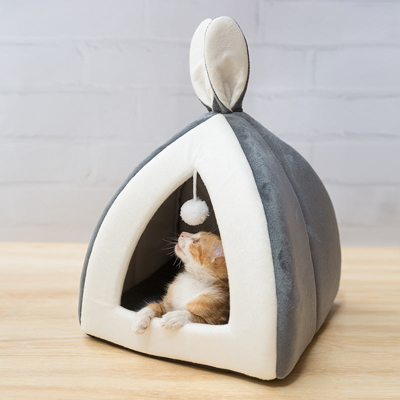 Rabbit Ears Cat Cave Bed