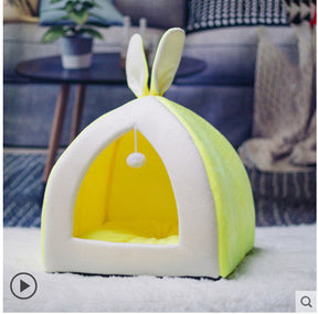 Rabbit Ears Cat Cave Bed