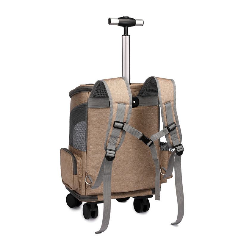 Portable Folding Trolley Pet travel Backpack