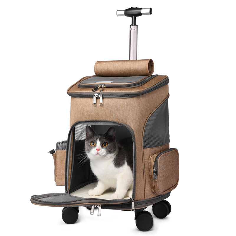 Portable Folding Trolley Pet travel Backpack