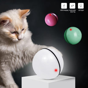 LED Laser Electronic Rolling Funny Cat Toy